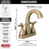 Two Handle Centerset Bathroom Faucet
