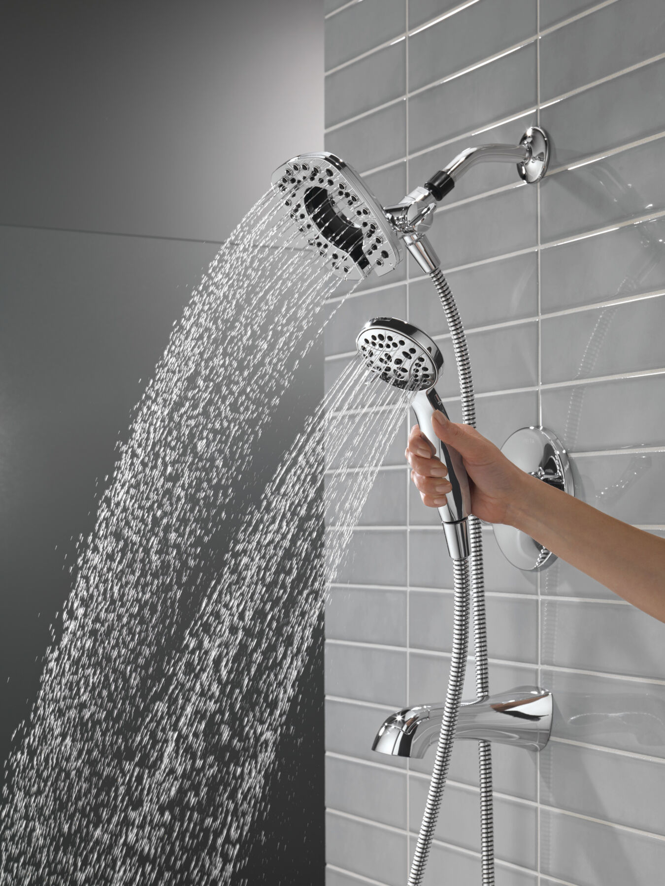 Widespread Lavatory Faucet with 14 Series Tub Shower Trim Bundle