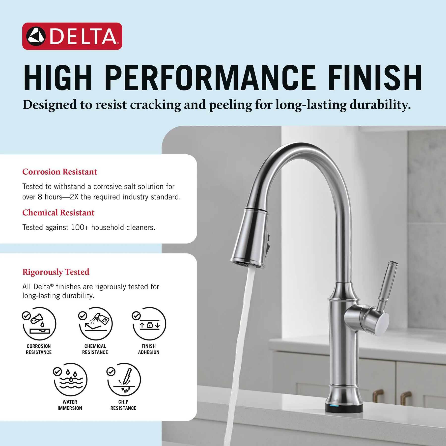 Touch<sub>2</sub>O&reg; Technology Kitchen Faucet with Touchless Technology