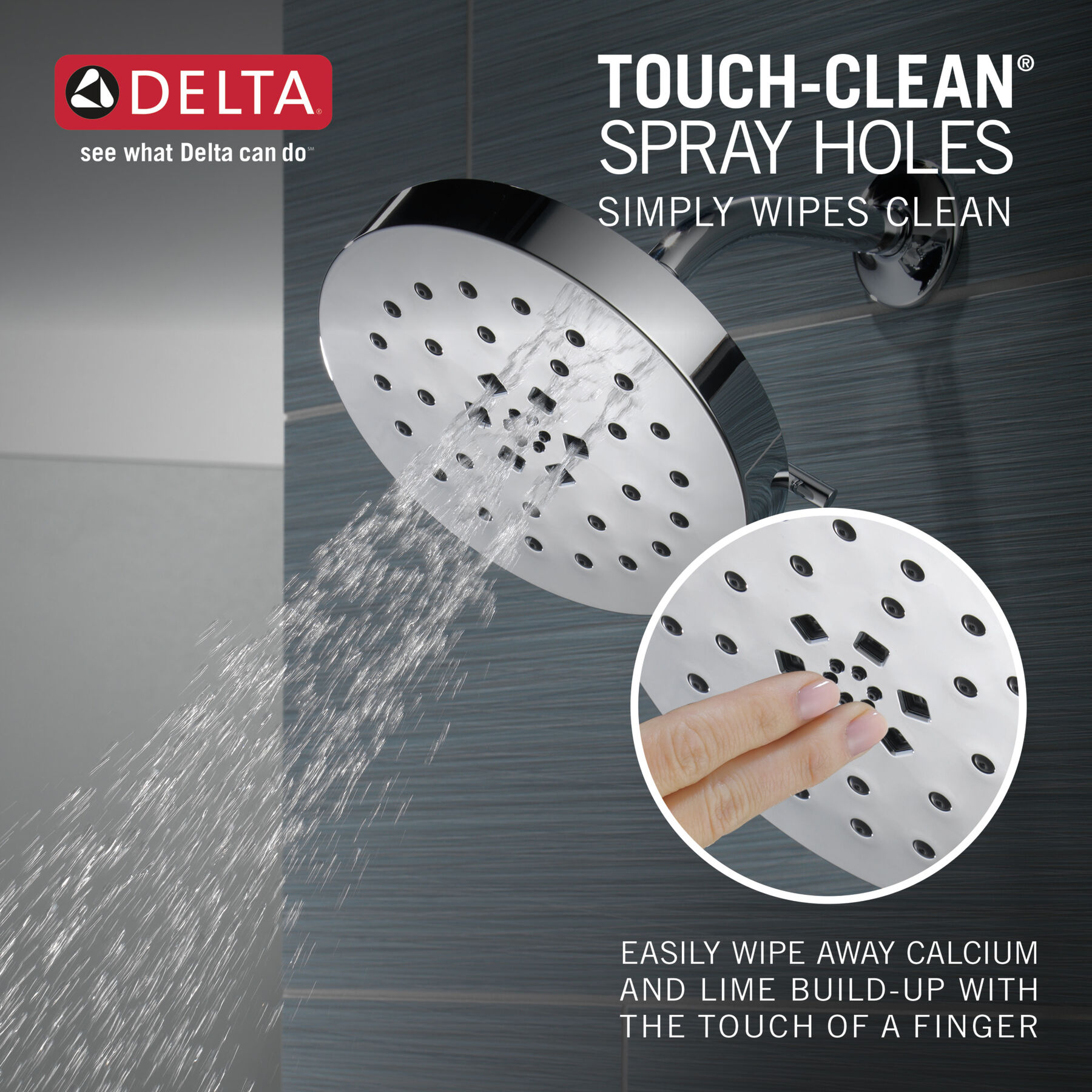 H2Okinetic&reg;  4-Setting Shower Head (Recertified)