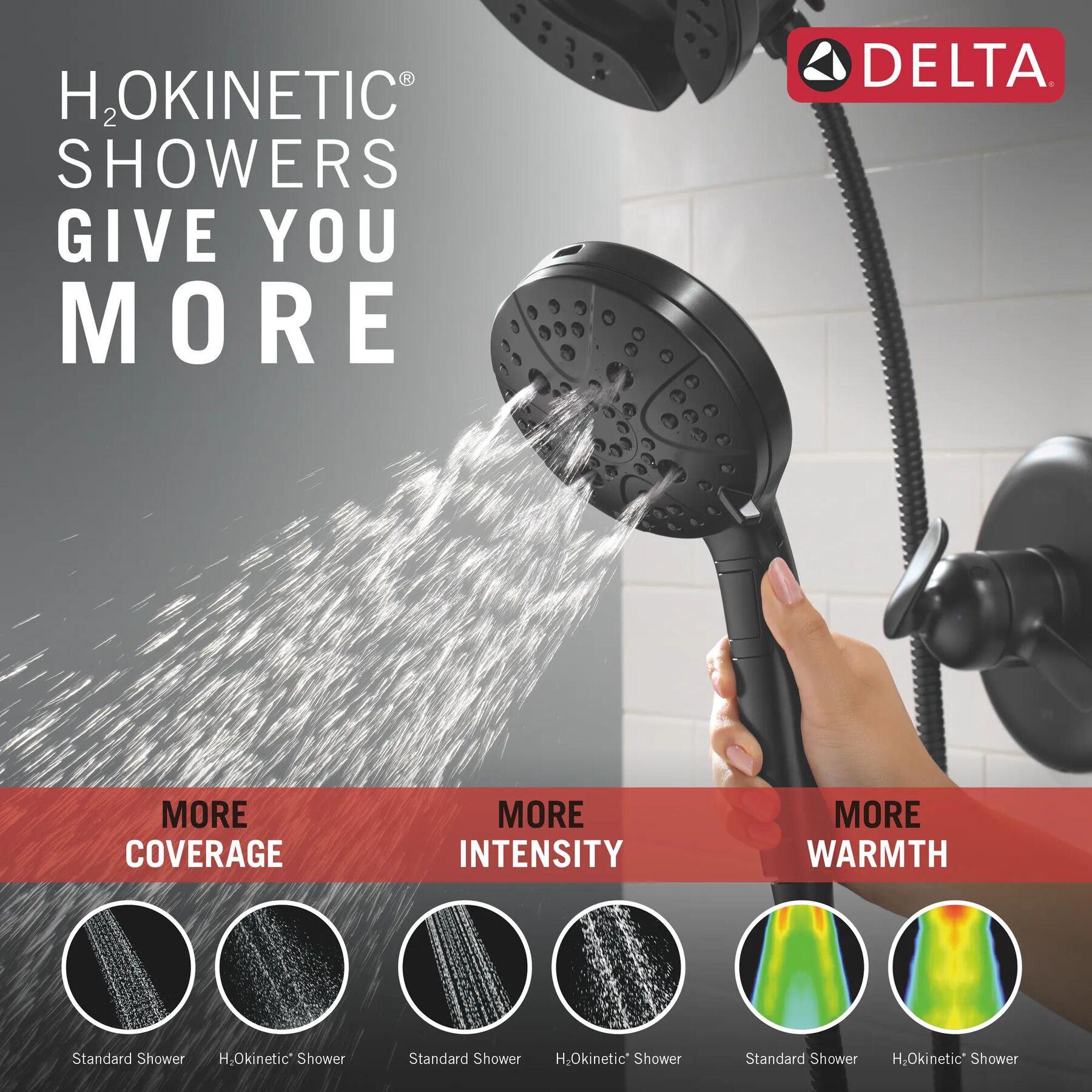 17 Series Shower Trim with In2ition Shower Head