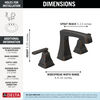 Two Handle Widespread Bathroom Faucet