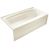 54in. X 30in. One Piece Bathtub-Right Drain