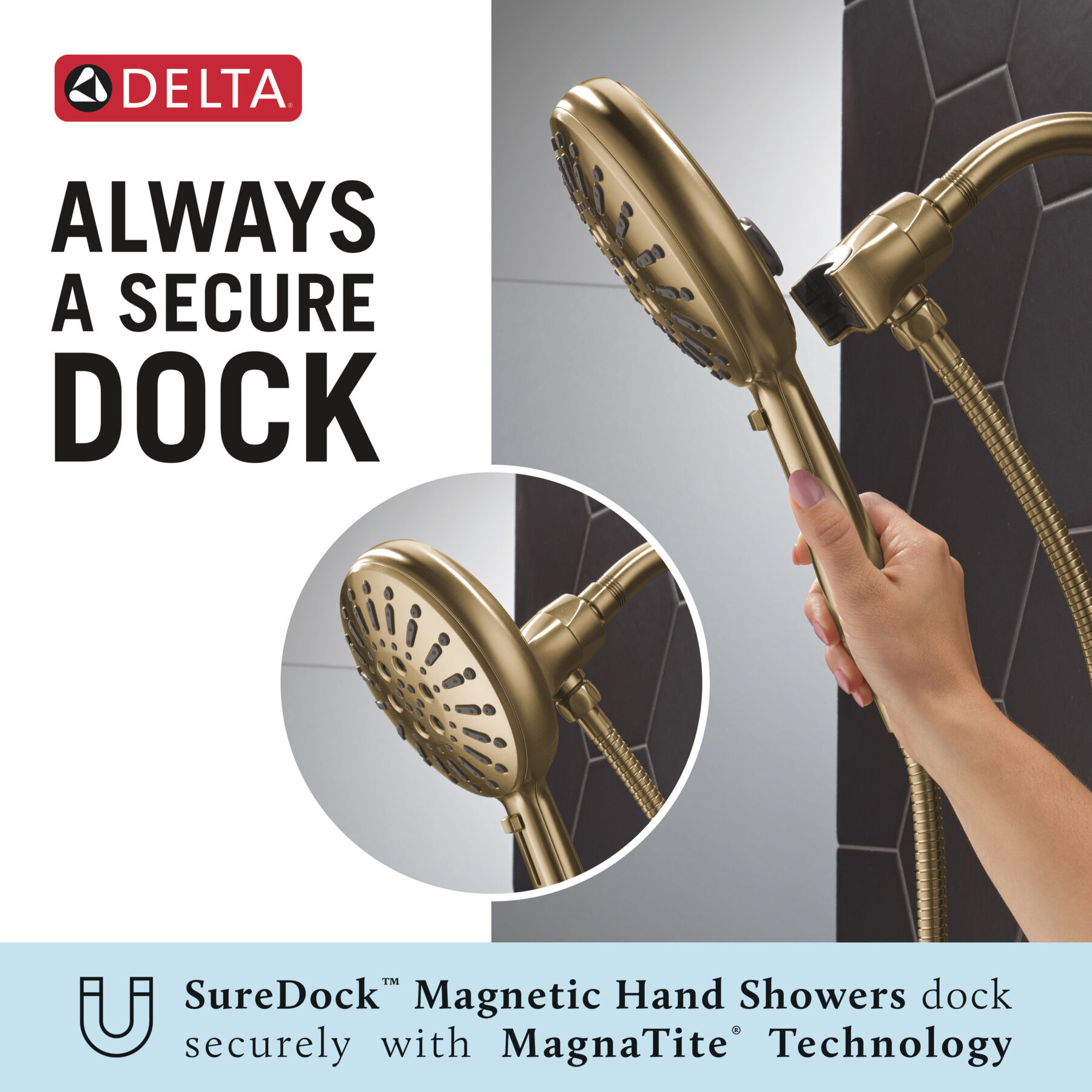 7s SureDock&reg; Magnetic Handshower 1.75 GPM (Recertified)