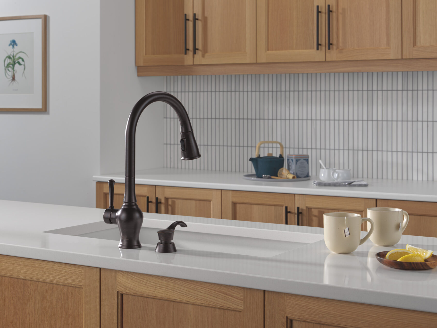Pull-Down Kitchen 1 Handle with Soap Dispenser Bundle