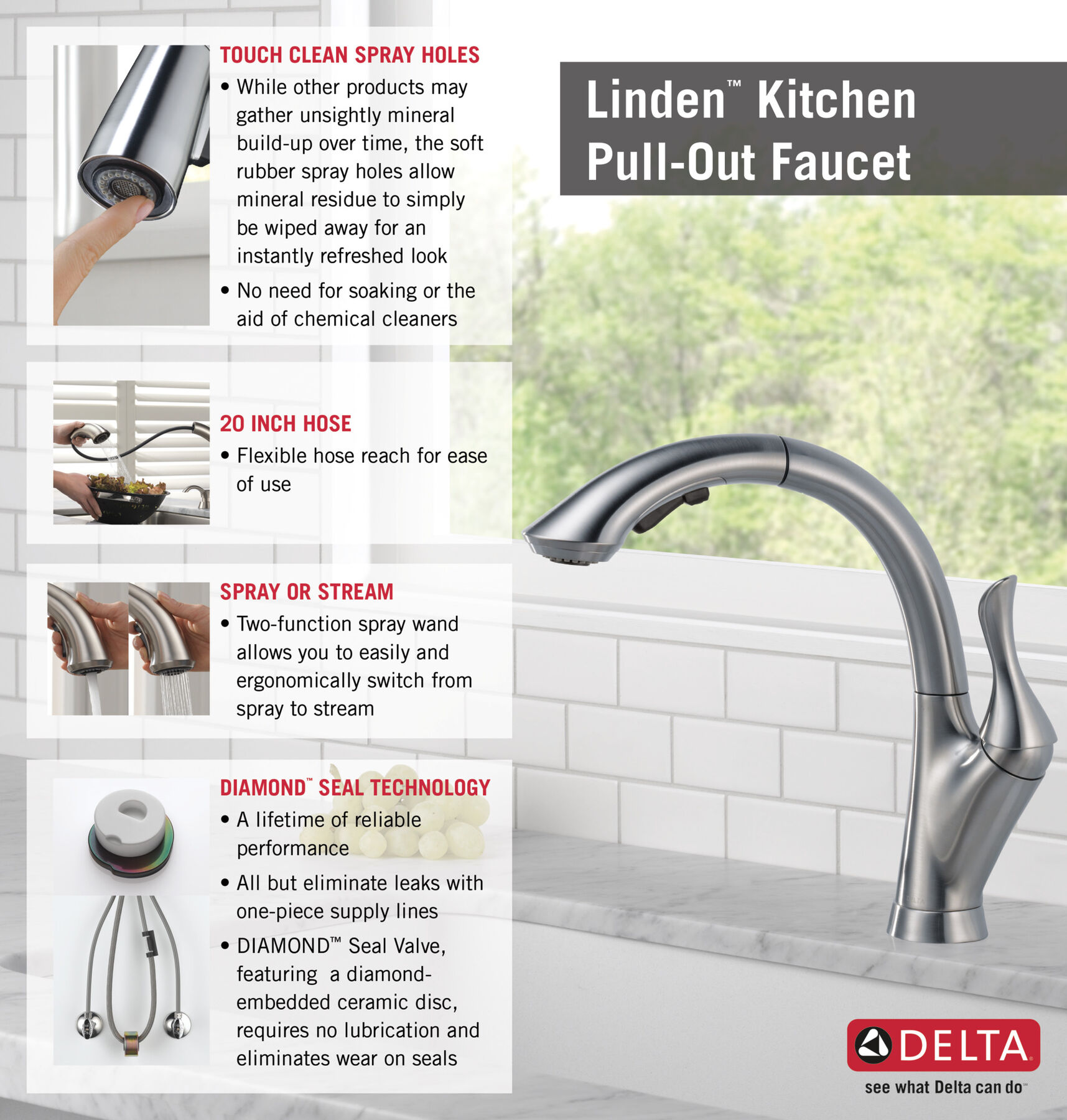 Pull-Out Kitchen Faucet (Recertified)