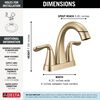 Two Handle Centerset Pull-Down Bathroom Faucet (Recertified)