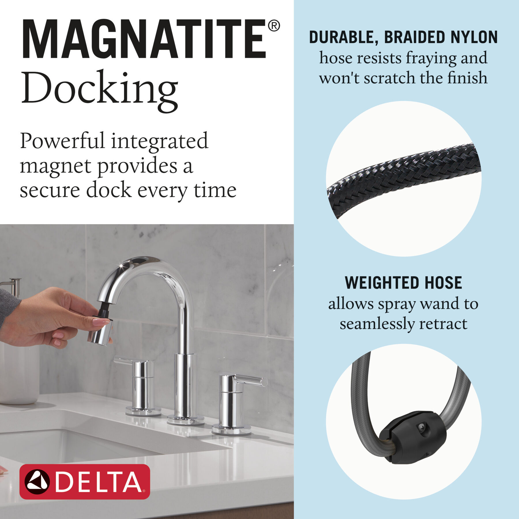 Widespread Pull-Down Bathroom Faucet (Recertified)
