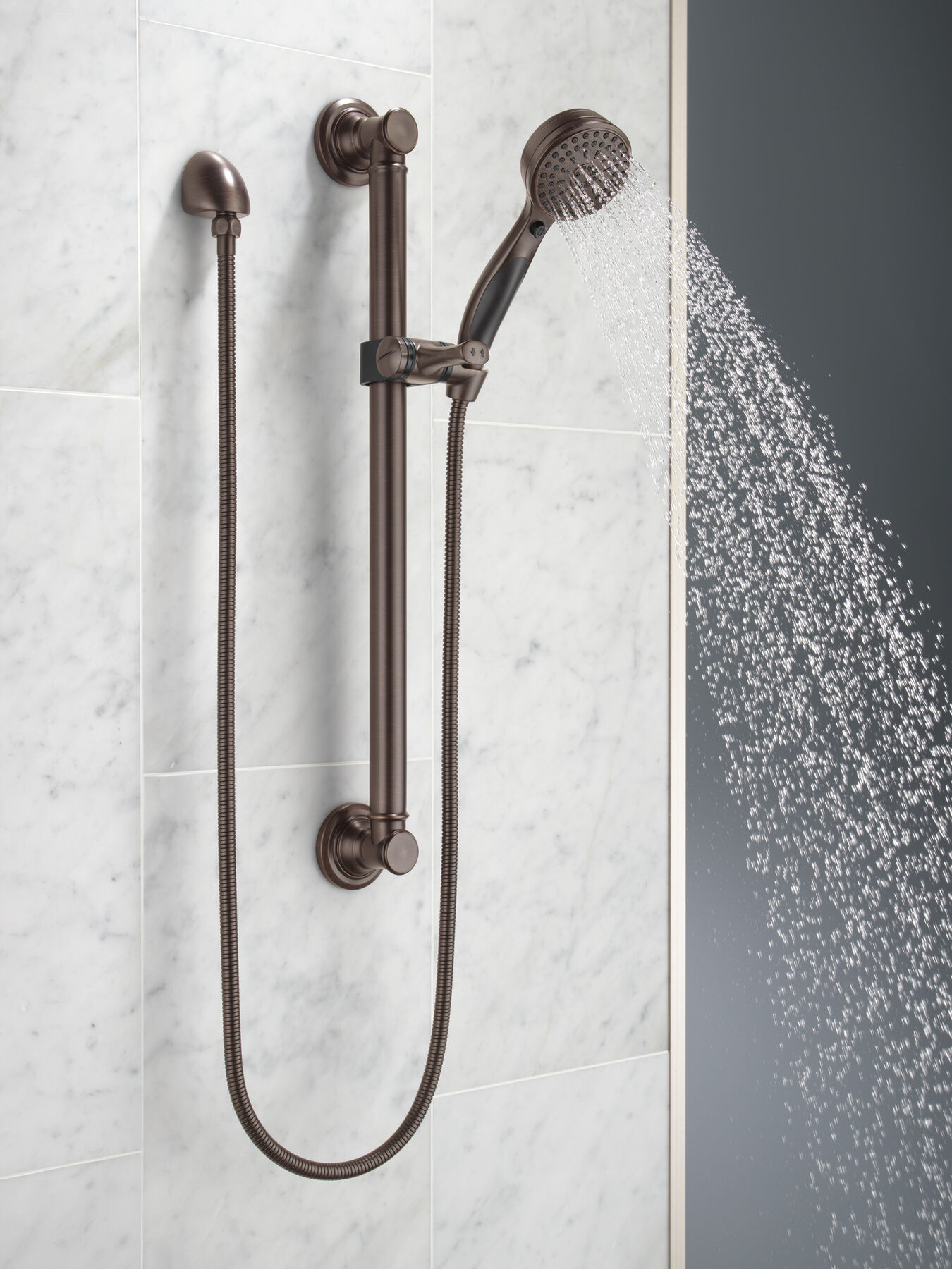 ActivTouch&reg; 9-Setting Hand Shower with Traditional Slide Bar / Grab Bar