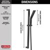 H<sub>2</sub>Okinetic&reg; 3-Setting Slide Bar Hand Shower (Recertified)