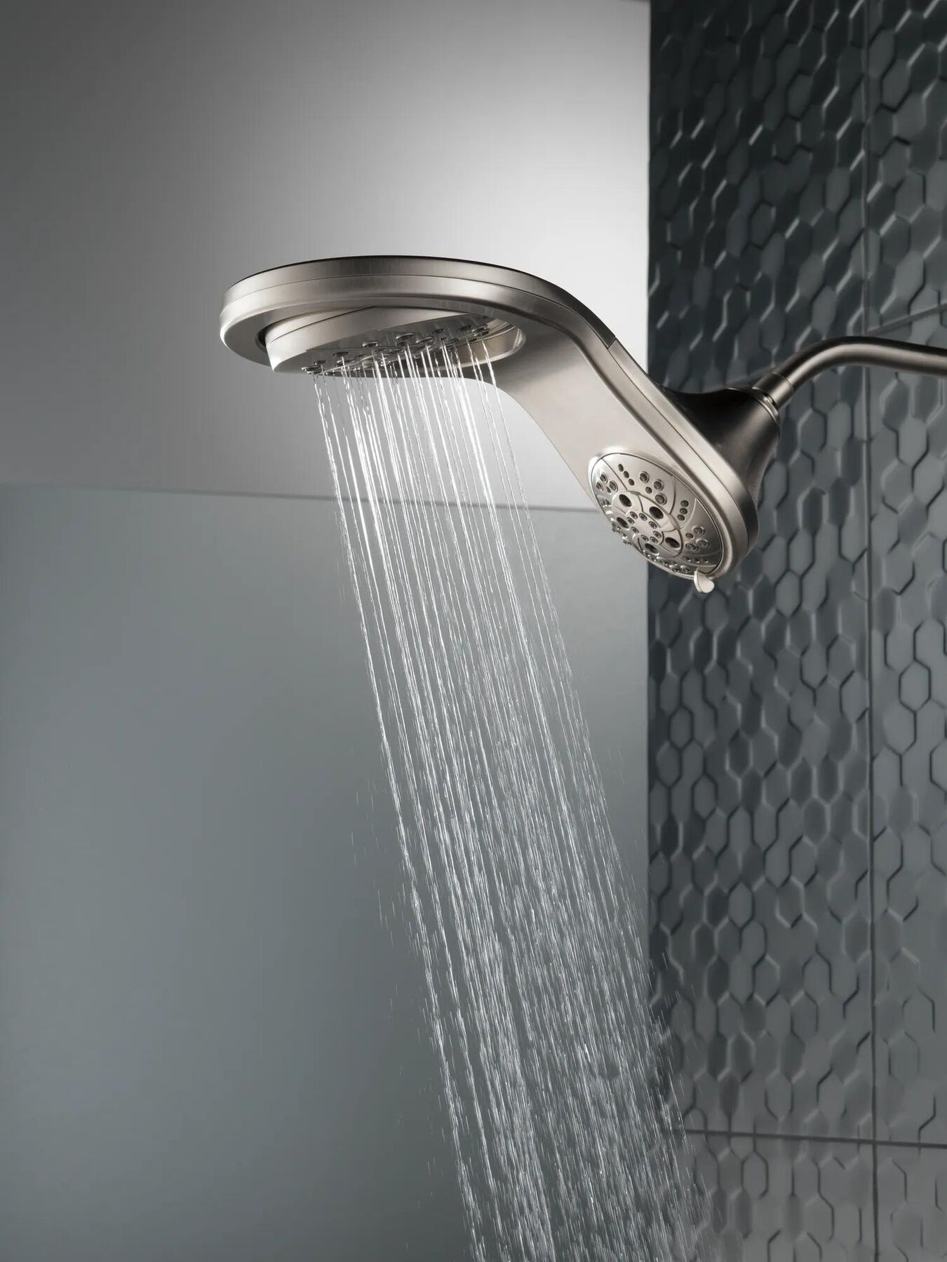 HydroRain&reg; H<sub>2</sub>Okinetic&reg; 5-Setting Two-in-One Shower Head
