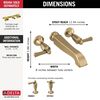 Two Handle Wall Mount Tub Filler - Less Handles