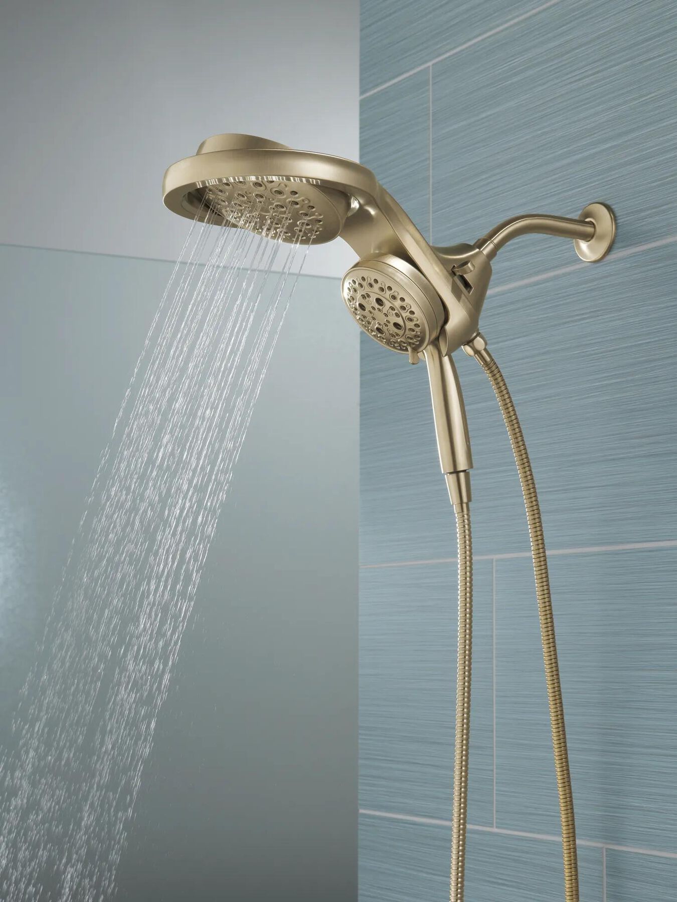 HydroRain&reg; H<sub>2</sub>Okinetic&reg; 5-Setting Two-in-One Shower Head