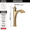 Single Handle Mid-Height Vessel Bathroom Faucet