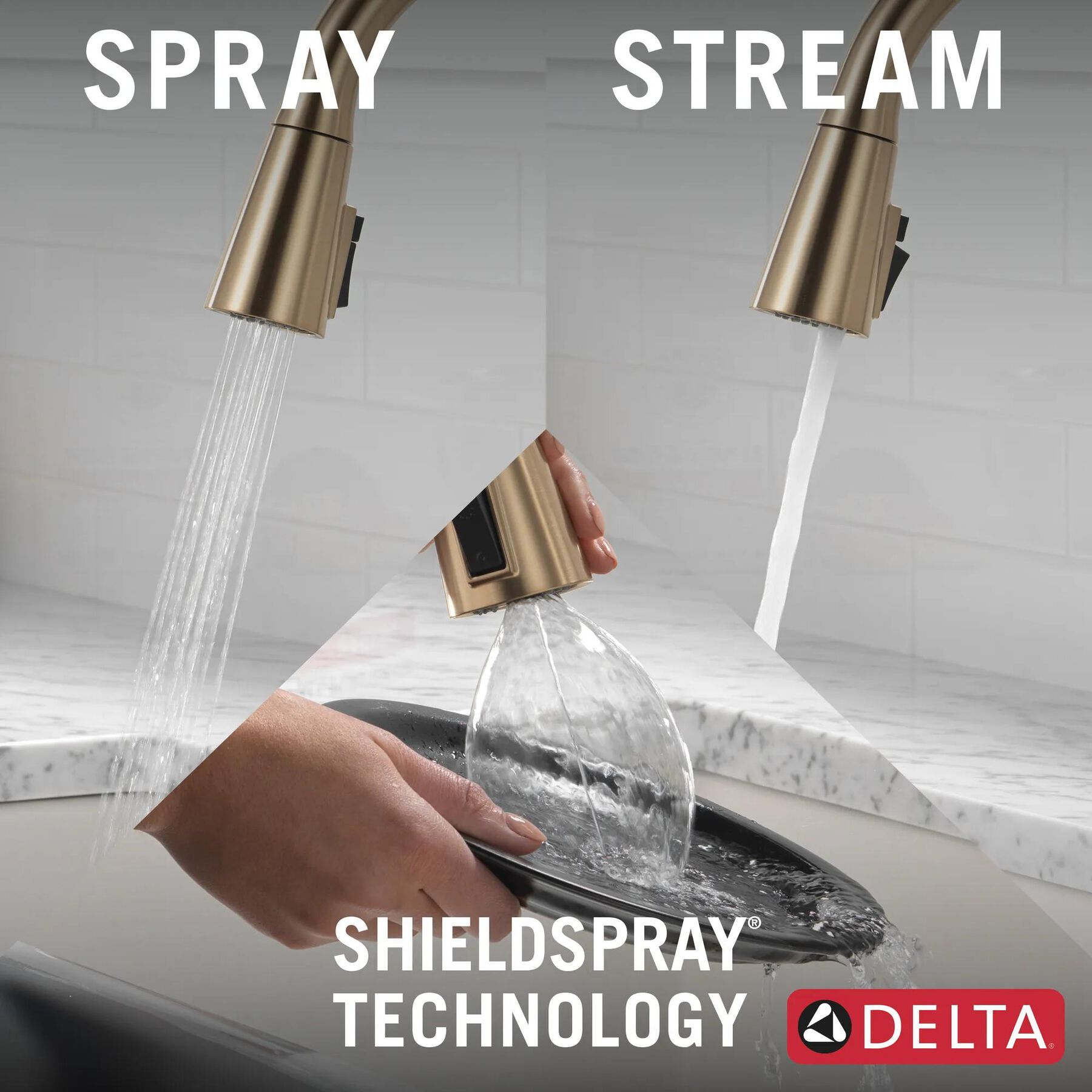 Single Handle Pull-Down Touch<sub>2</sub>O&reg; Technology Kitchen Faucet with Touchless Technology