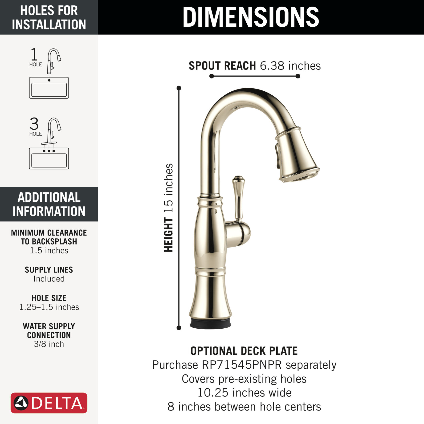 Touch2O&reg; Bar / Prep Faucet with Touchless Technology