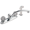 Two Handle Kitchen Faucet with Spray