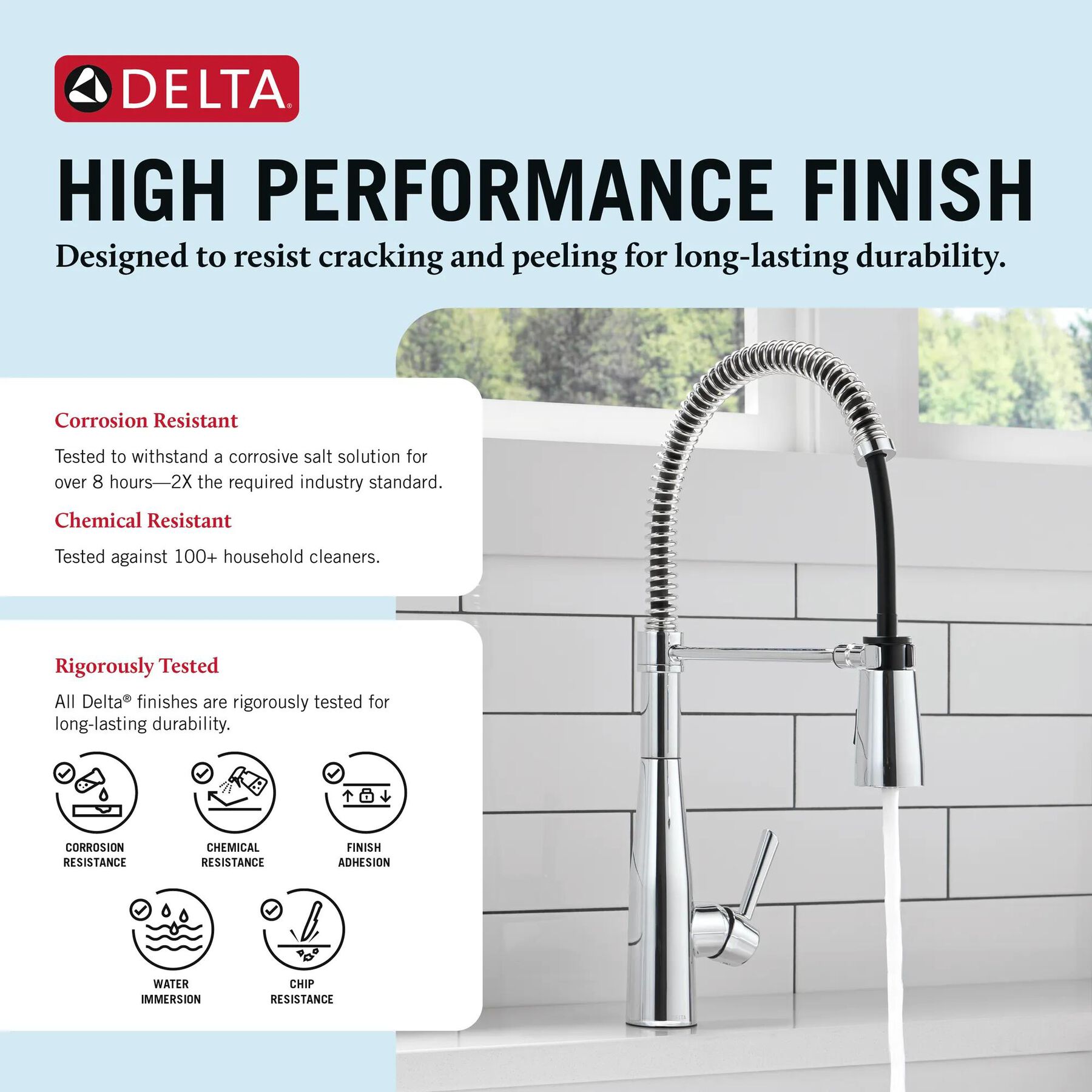 Single-Handle Pull-Down Spring Kitchen Faucet