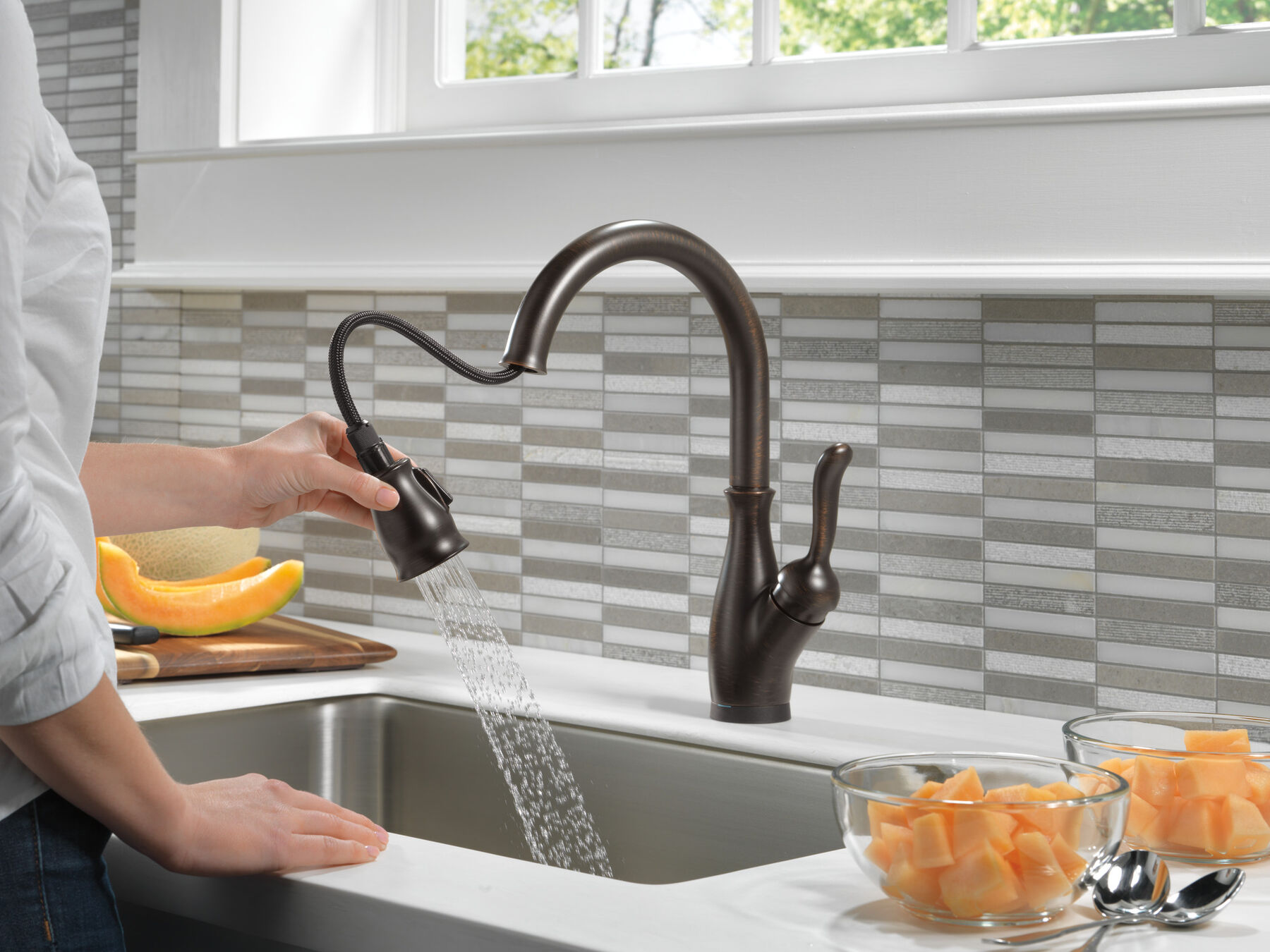 VoiceIQ&reg; Single Handle Pull-Down Faucet with Touch<sub>2</sub>O&reg; Technology