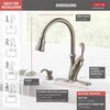 Single Handle Pull-Down Kitchen Faucet with Soap Dispenser