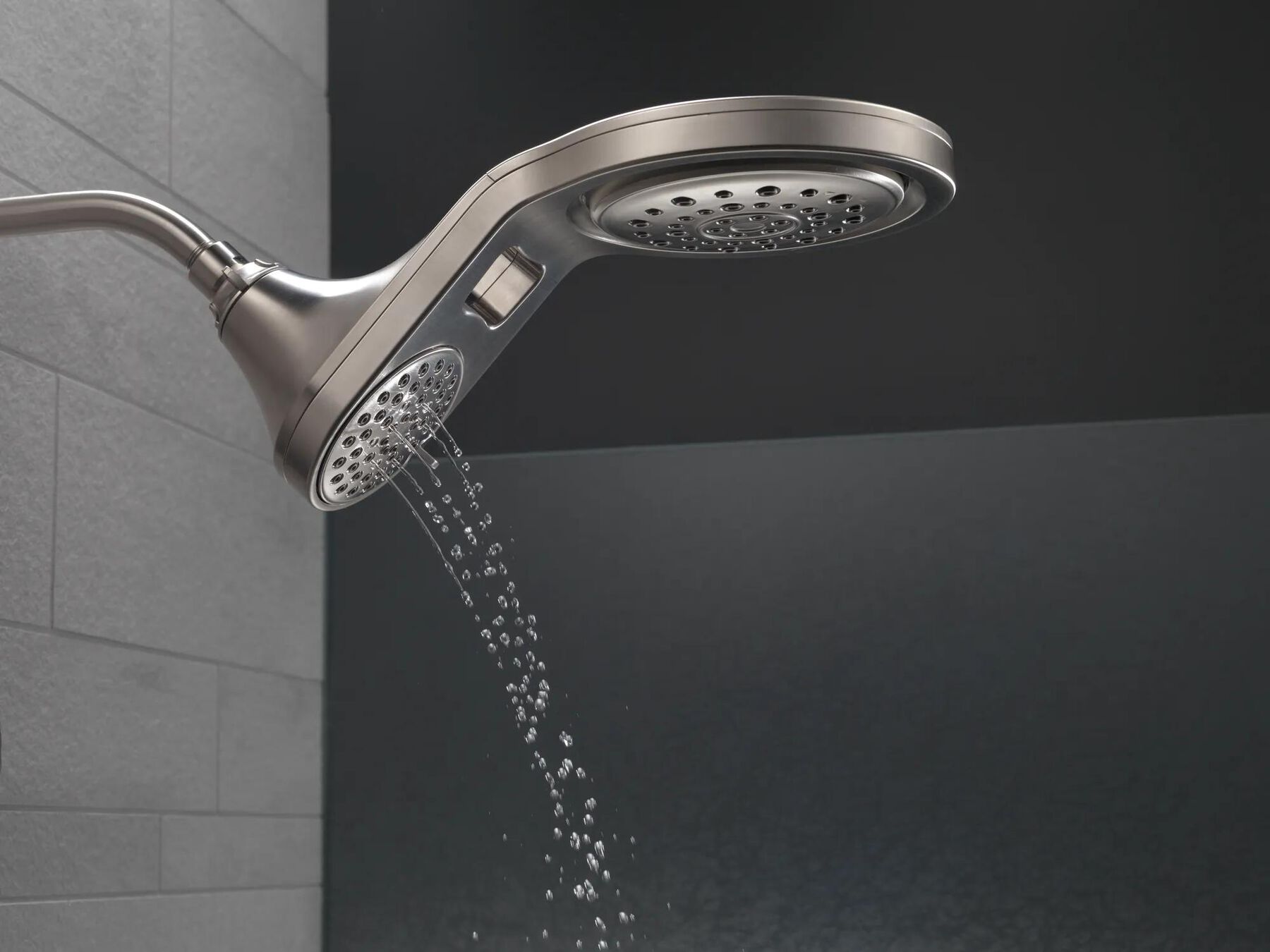 HydroRain&reg; 5-Setting Two-in-One Shower Head