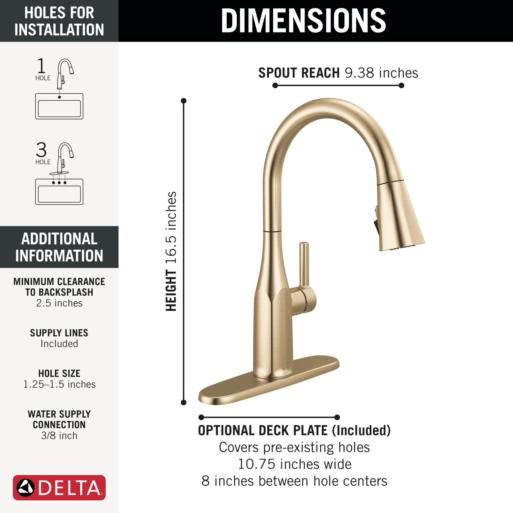 Single Handle Pull-Down Kitchen Faucet