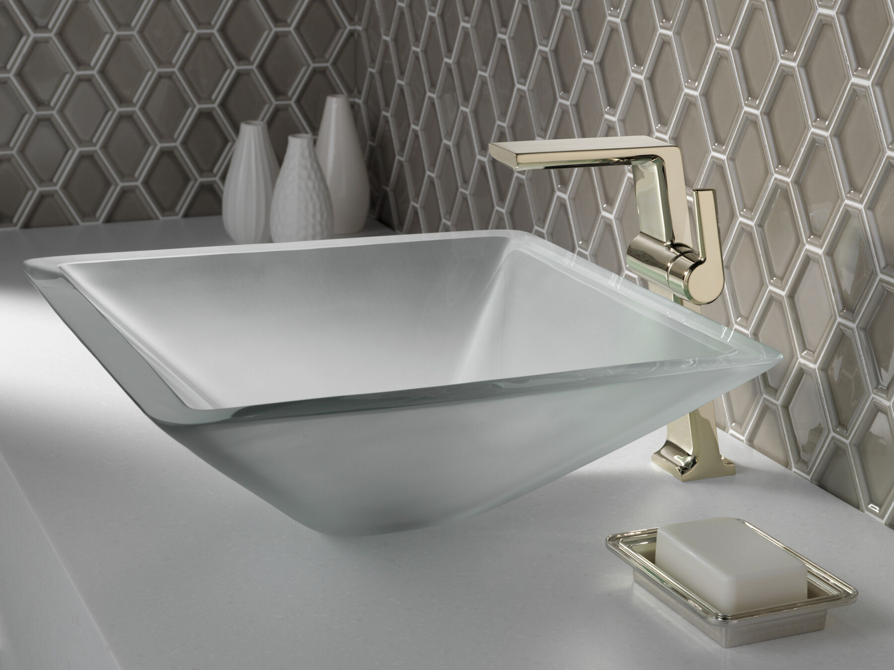 Single Handle Vessel Bathroom Faucet