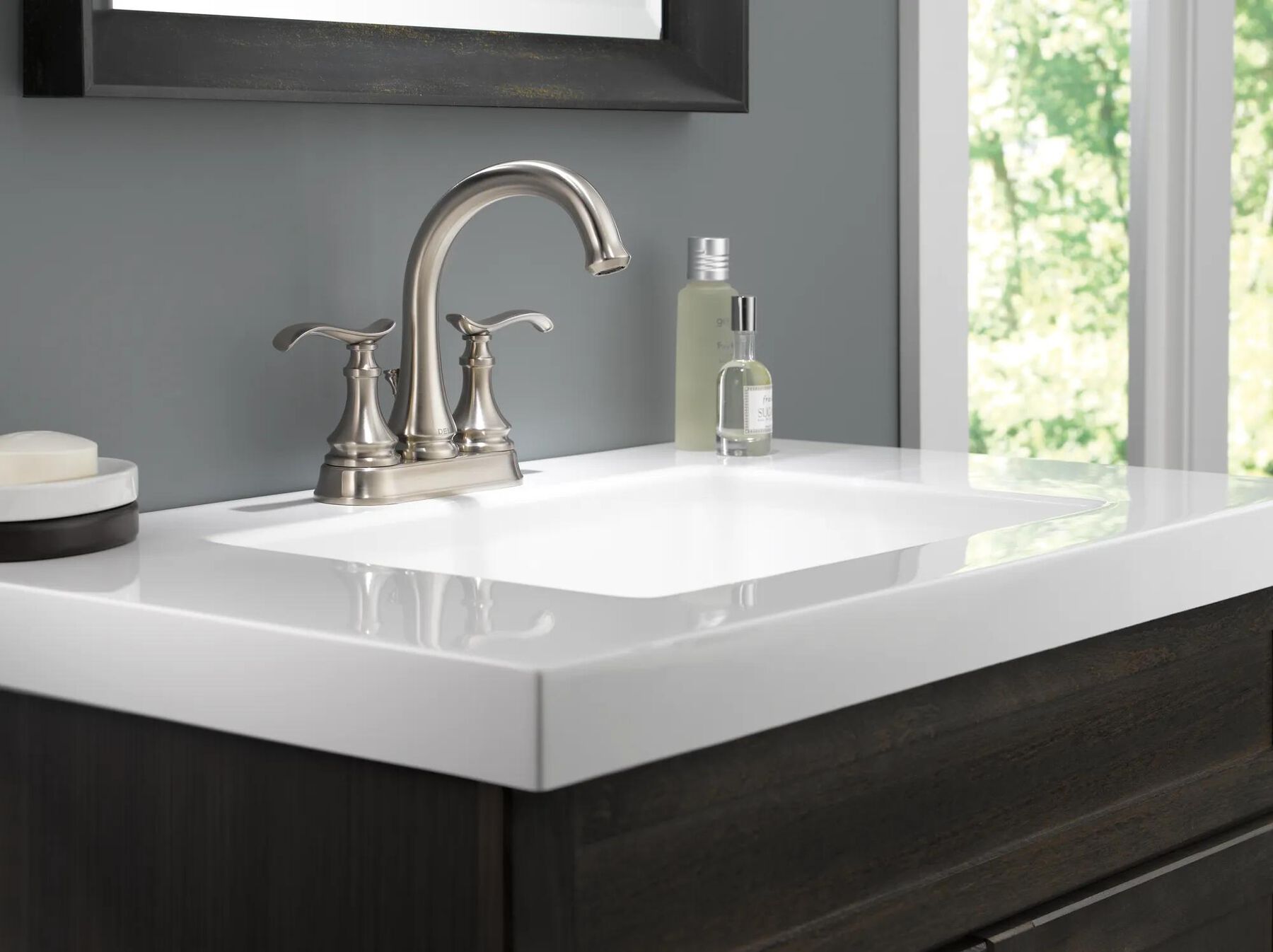 Two Handle Centerset Bathroom Faucet