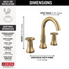 Two Handle Widespread Bathroom Faucet