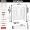 60x32 Alcove Shower Bundle - Center