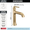 Single Handle Mid-Height Bathroom Faucet