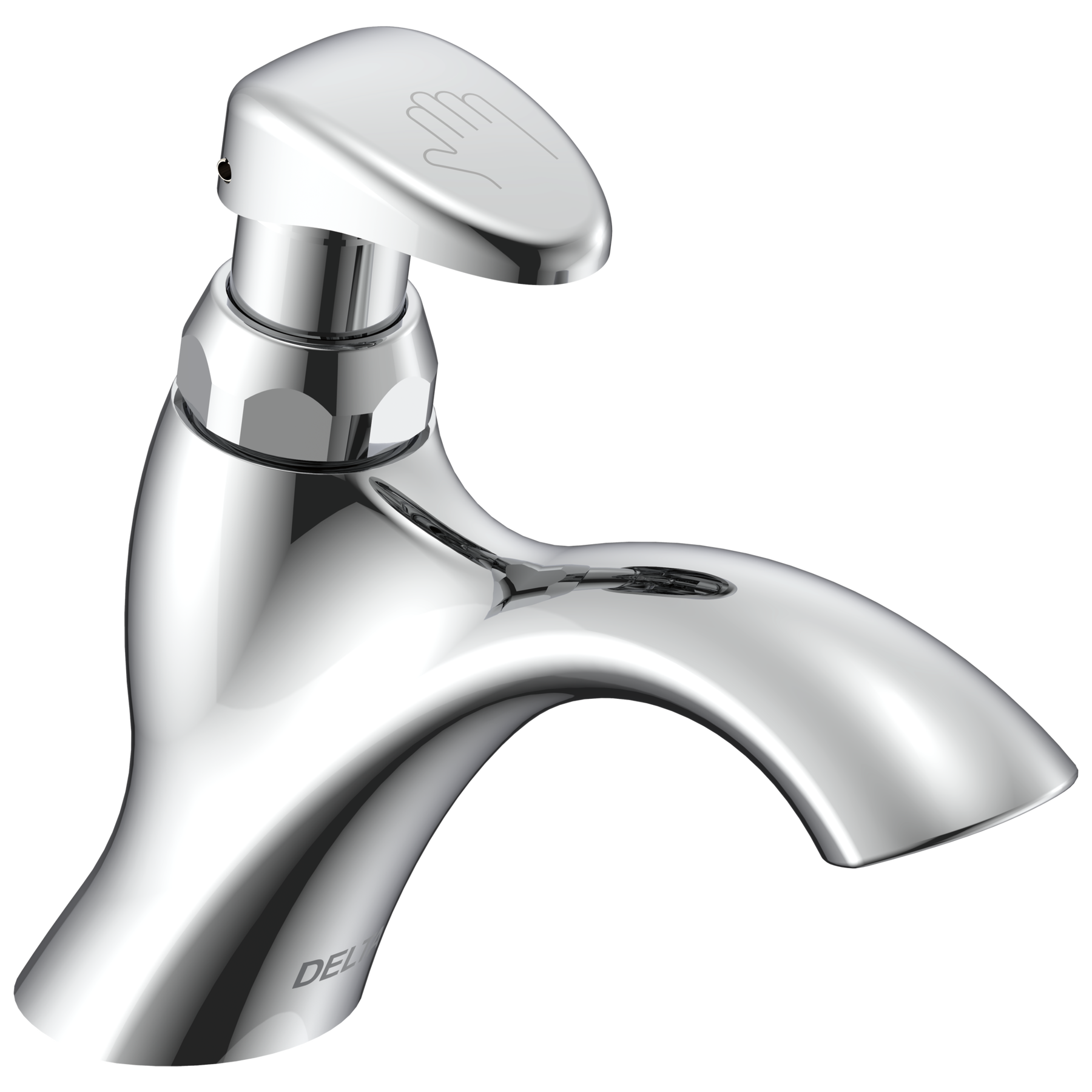 Single Hole Metering Slow-Close Bathroom Faucet