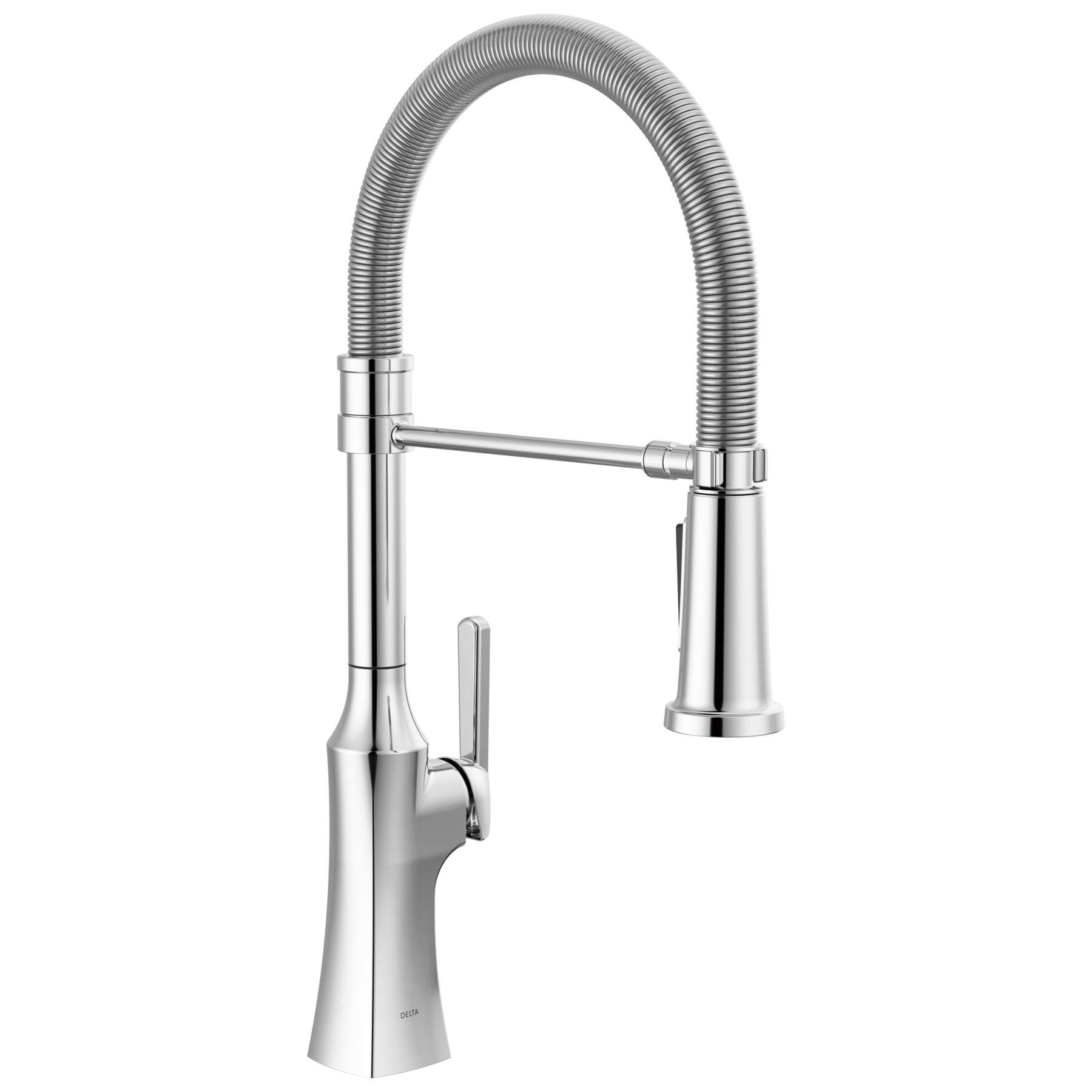 Single Handle Pull-Down Kitchen Faucet With Spring Spout