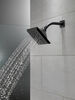 H<sub>2</sub>Okinetic&reg; 5-Setting Angular Modern Raincan Shower Head (Recertified)