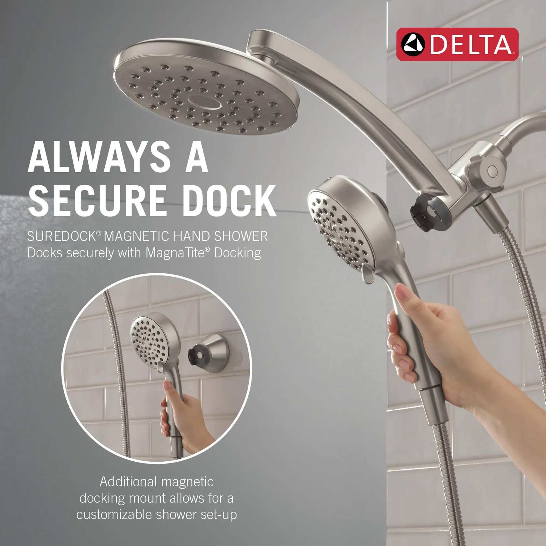 PivotPro&trade; 3-in-1 Combination Shower