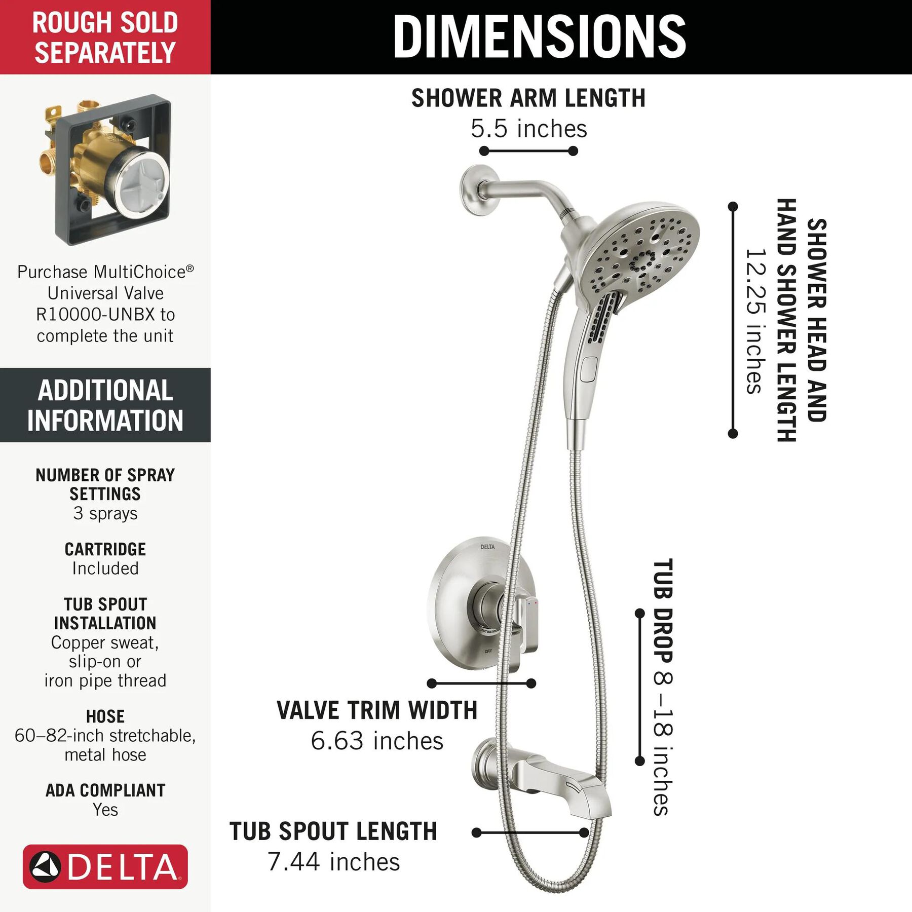 17 Series Tub Shower Trim (Recertified)