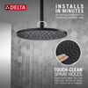 Single-Setting Metal Raincan Shower Head
