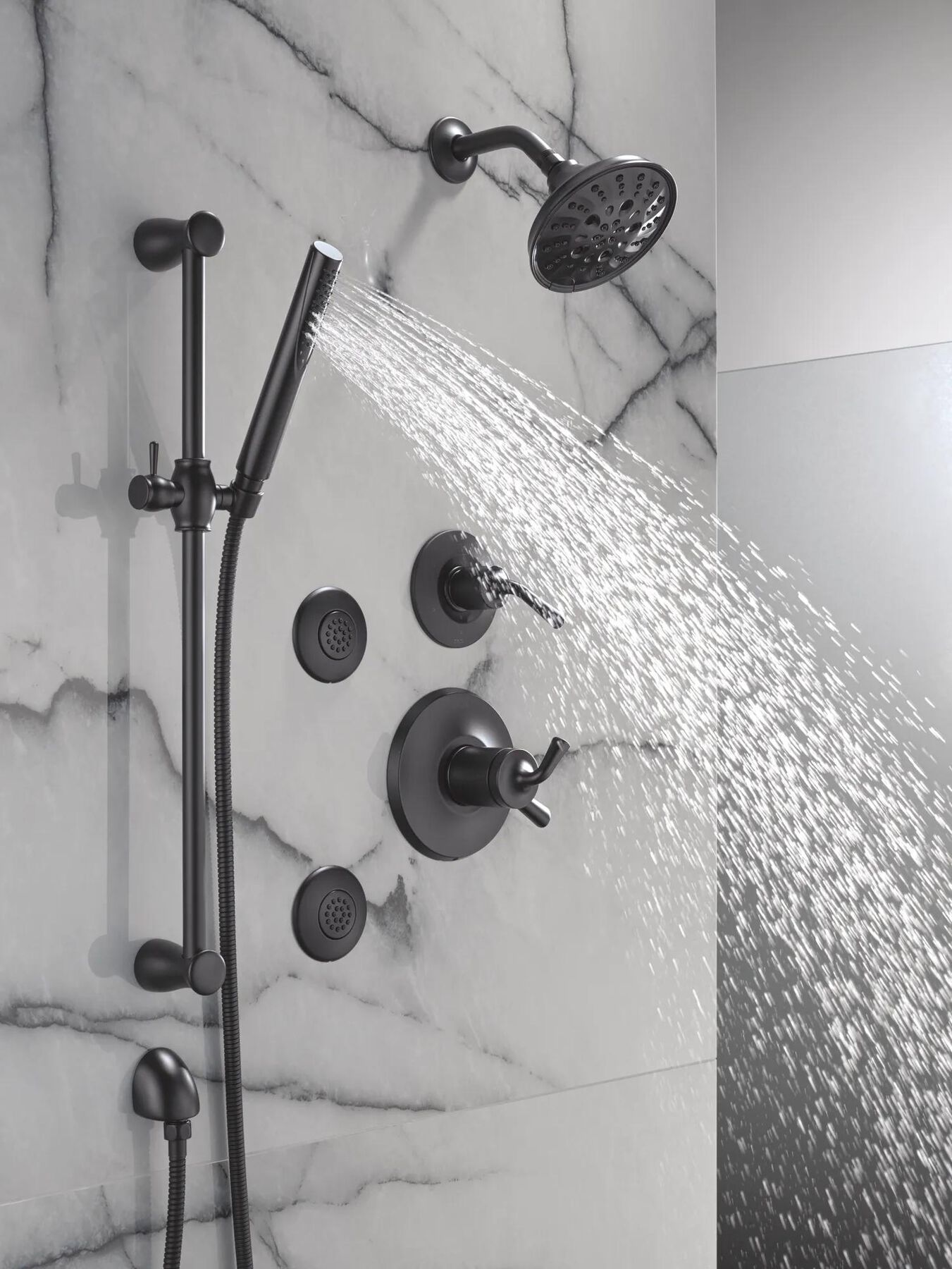 Premium Single-Setting Slide Bar Hand Shower