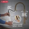 Single Handle Pull-Down Kitchen Faucet With Spring Spout