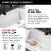 33&rdquo;&nbsp;Granite Composite&nbsp;Workstation Kitchen Sink&nbsp;Drop-In&nbsp;Top Mount Single Bowl with&nbsp;WorkFlow&trade; Ledge and Accessories