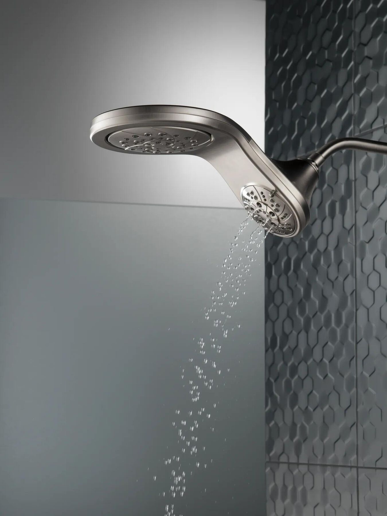 HydroRain&reg; H<sub>2</sub>Okinetic&reg; 5-Setting Two-in-One Shower Head