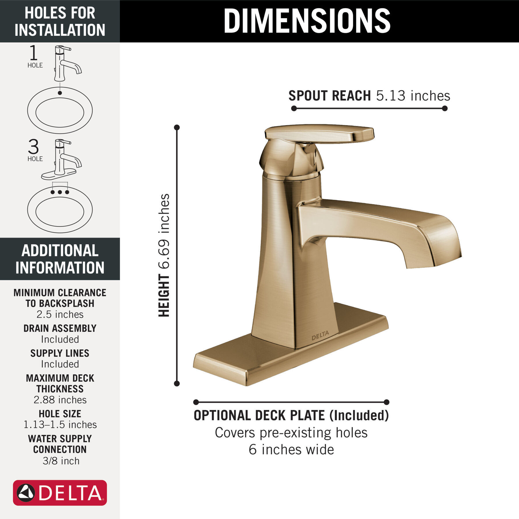 Single Handle Bathroom Faucet