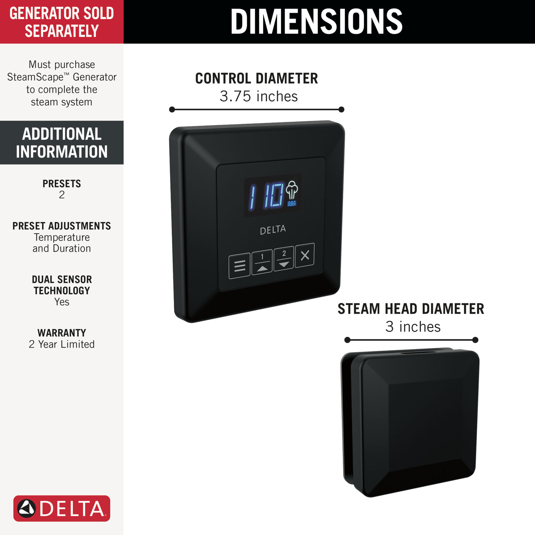 Square Steam Package
