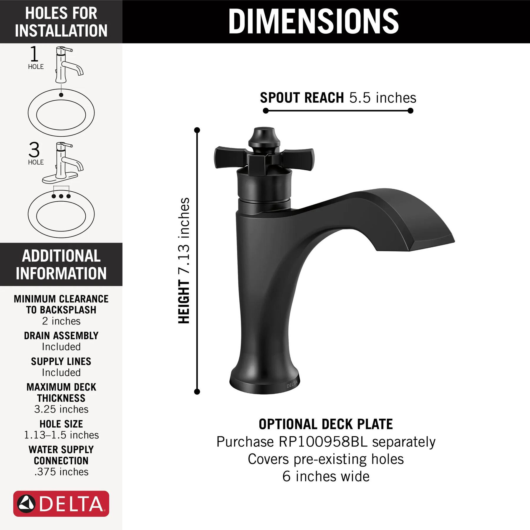 Single Handle Bathroom Faucet