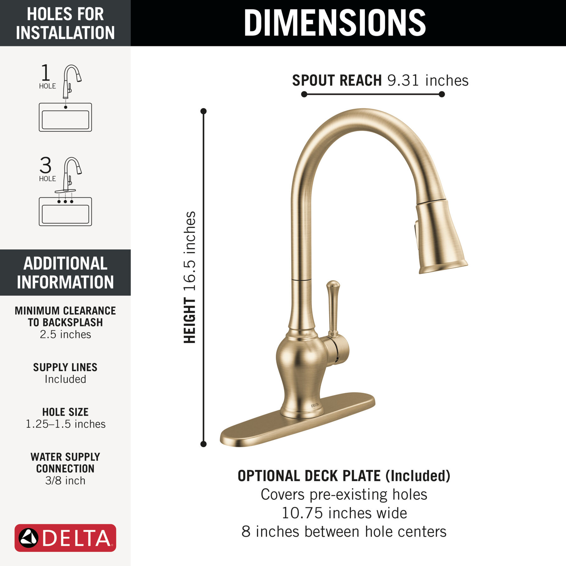Single Handle Pull-Down Kitchen Faucet