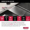33&rdquo; Workstation Kitchen Sink Undermount&nbsp;16 Gauge&nbsp;Stainless Steel 50/50 Double Bowl with&nbsp;WorkFlow&trade; Ledge and&nbsp;Accessories