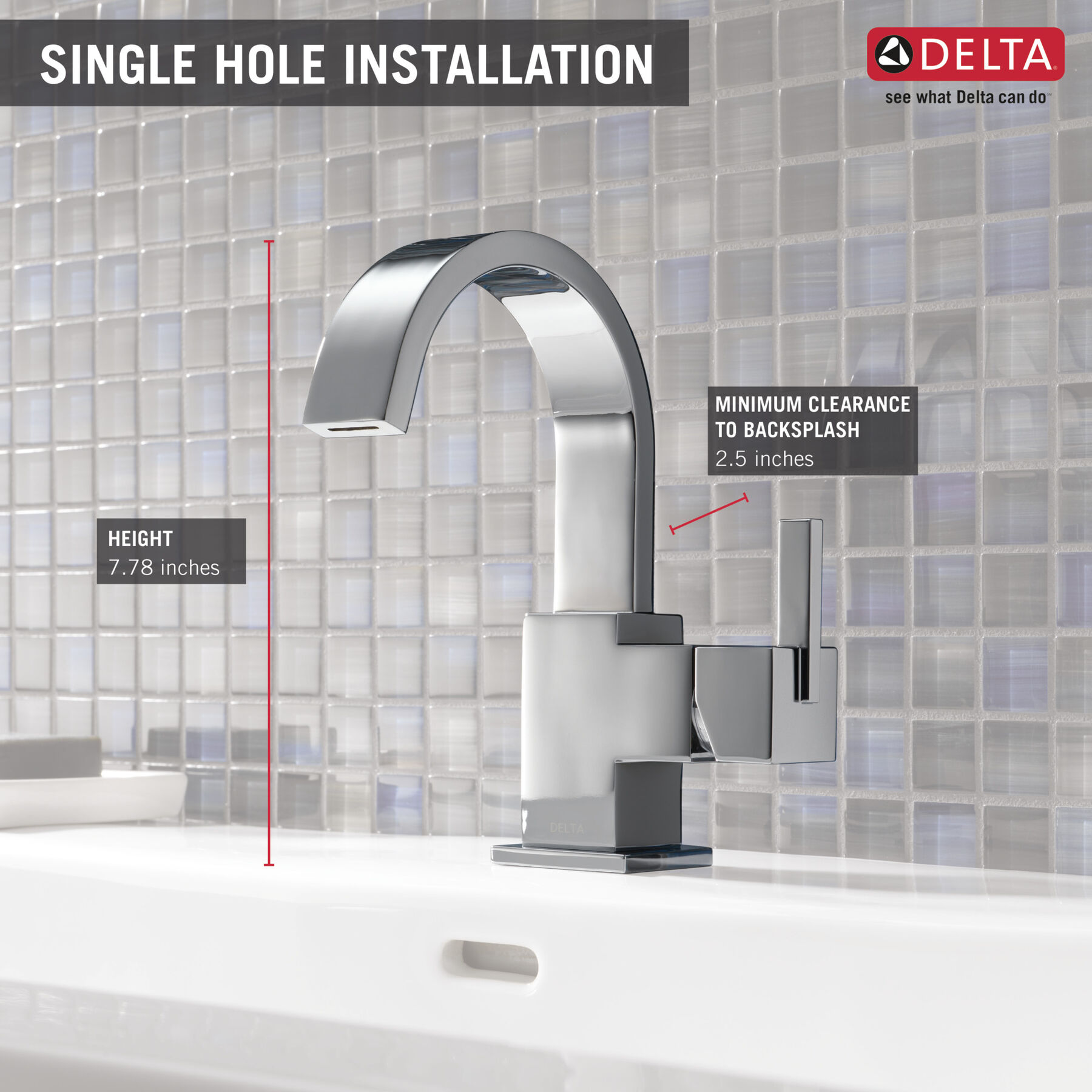 Single-Hole Bathroom Faucet (Recertified)