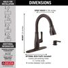 Single Handle Pull-Down Kitchen Faucet with Soap Dispenser and ShieldSpray &reg; Technology