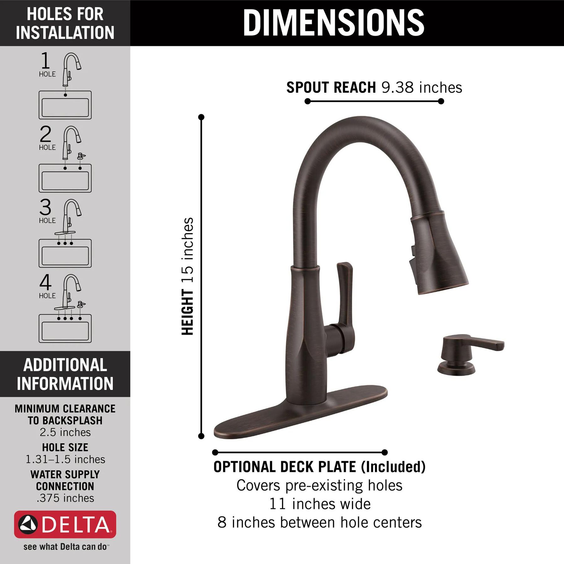 Single Handle Pull-Down Kitchen Faucet with Soap Dispenser and ShieldSpray &reg; Technology