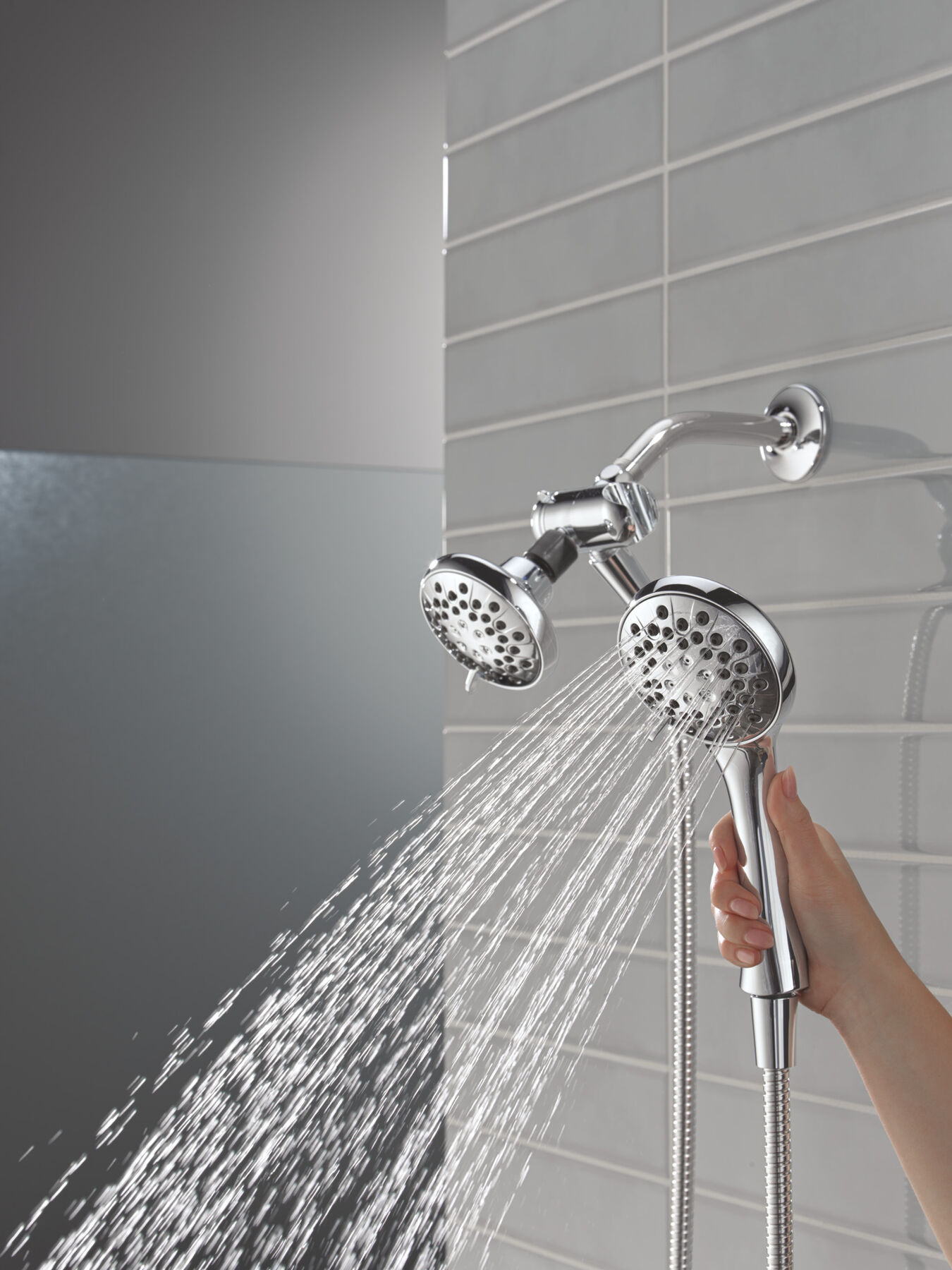 3-Setting Combination Shower in Chrome - 1.75 GPM